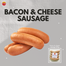 Load image into Gallery viewer, Bacon & Cheese Jumbo Sausage 500g