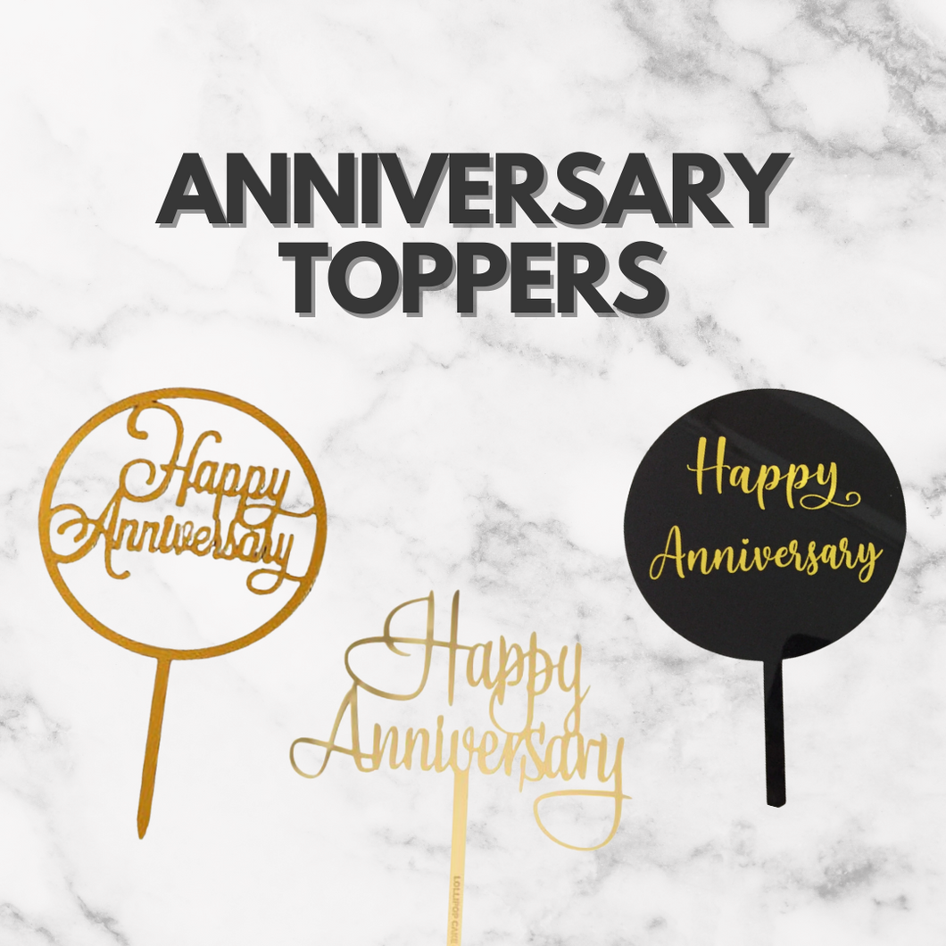 Happy Anniversary Topper