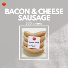 Load image into Gallery viewer, Bacon &amp; Cheese Jumbo Sausage 500g
