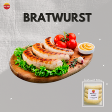 Load image into Gallery viewer, Bratwurst Jumbo Sausage 500g
