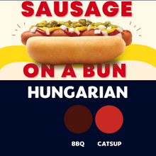 Load image into Gallery viewer, Quizine: Sausage on a Bun (HUNGARIAN)
