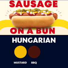 Load image into Gallery viewer, Quizine: Sausage on a Bun (HUNGARIAN)
