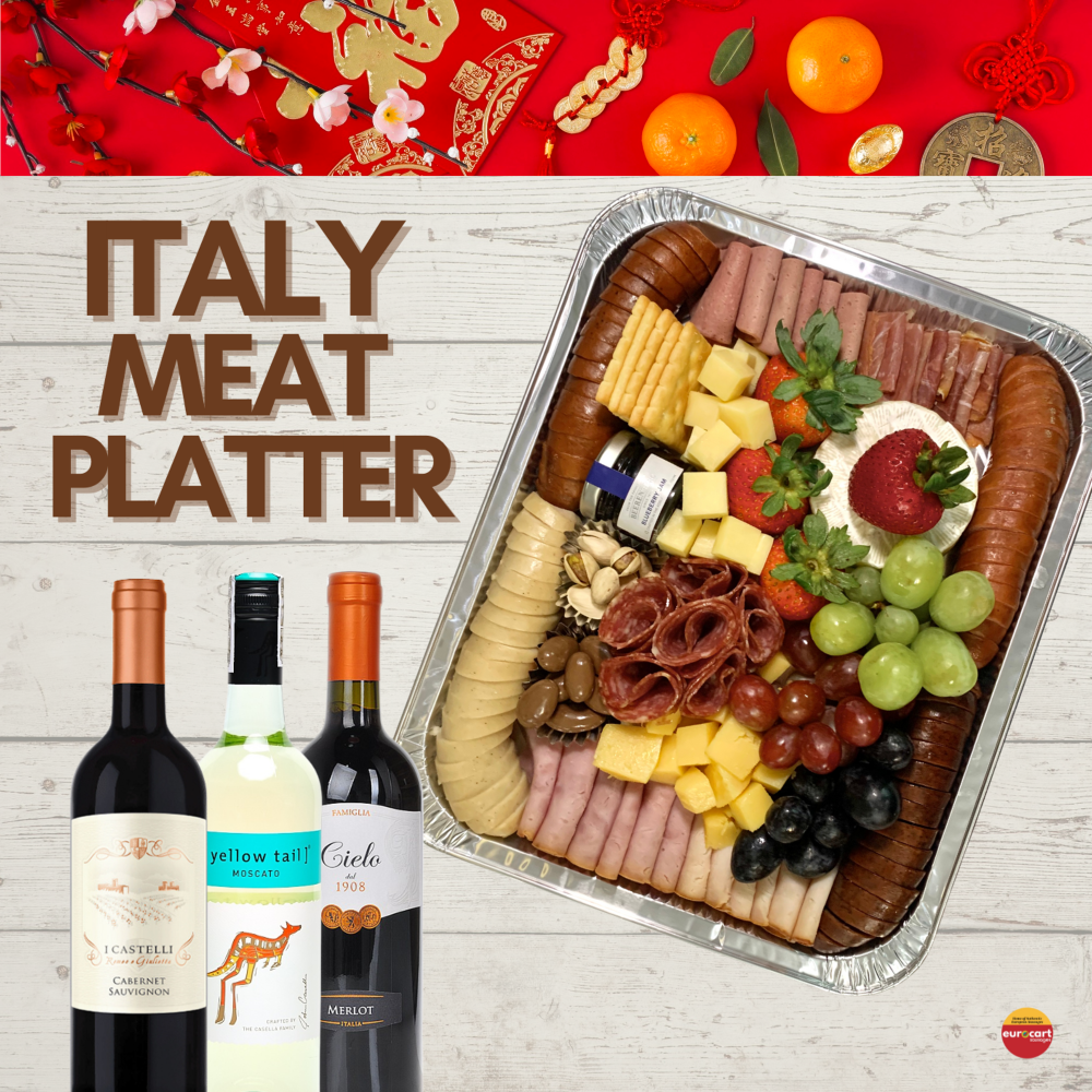 ITALY Meat Platter + Wine Bundle
