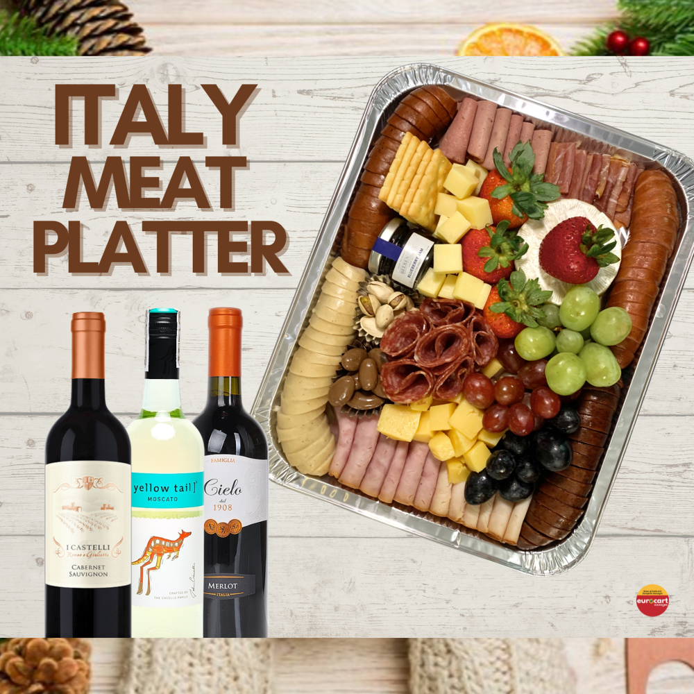 ITALY Meat Platter + Wine Bundle