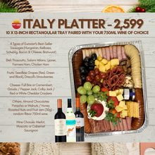 Load image into Gallery viewer, ITALY Meat Platter + Wine Bundle

