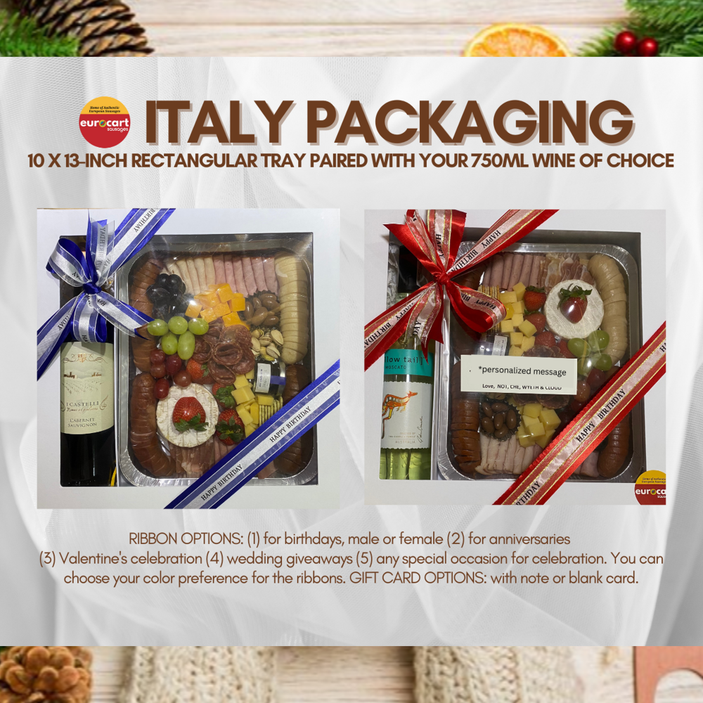 ITALY Meat Platter + Wine Bundle