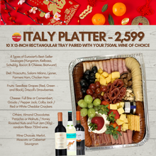 Load image into Gallery viewer, ITALY Meat Platter + Wine Bundle
