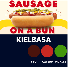 Load image into Gallery viewer, Quizine: Sausage on a Bun (KIELBASA)
