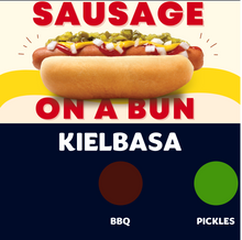 Load image into Gallery viewer, Quizine: Sausage on a Bun (KIELBASA)
