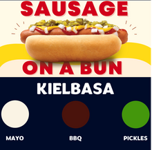 Load image into Gallery viewer, Quizine: Sausage on a Bun (KIELBASA)
