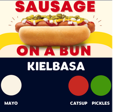 Load image into Gallery viewer, Quizine: Sausage on a Bun (KIELBASA)
