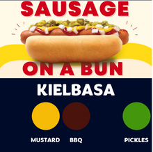 Load image into Gallery viewer, Quizine: Sausage on a Bun (KIELBASA)
