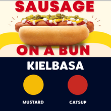 Load image into Gallery viewer, Quizine: Sausage on a Bun (KIELBASA)
