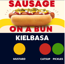 Load image into Gallery viewer, Quizine: Sausage on a Bun (KIELBASA)
