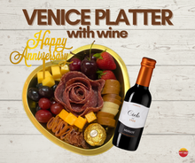 Load image into Gallery viewer, VENICE Platter with Wine
