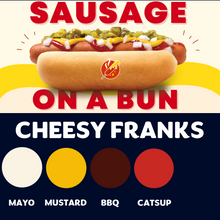 Load image into Gallery viewer, Hugdog PH: JUMBO Sausage on a Bun (CHEESY FRANKS)

