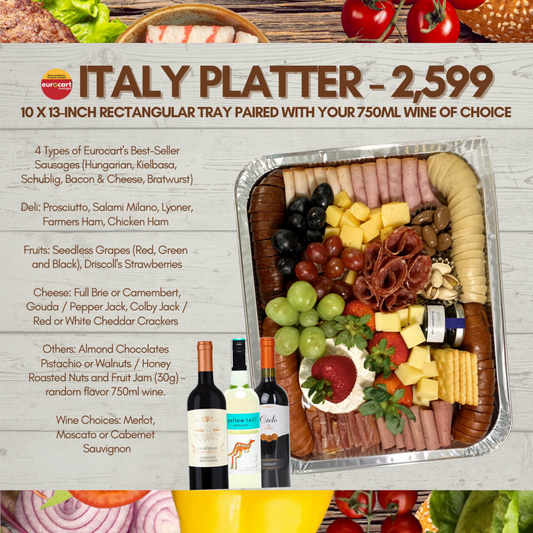 ITALY Meat Platter + Wine Bundle
