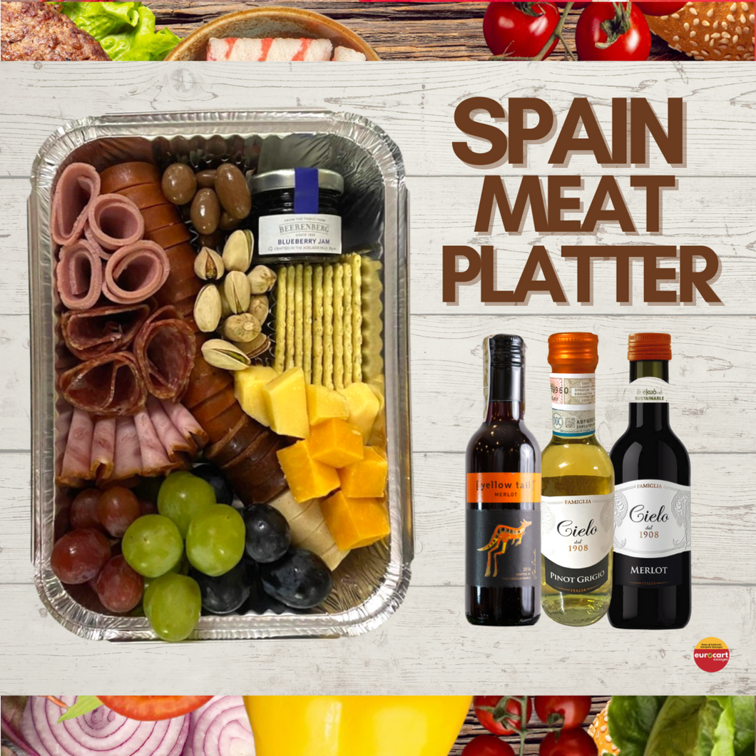 SPAIN Meat Platter + Wine