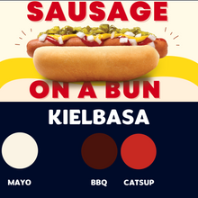 Load image into Gallery viewer, JUMBO Sausage on a Bun (KIELBASA)
